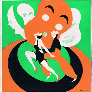 Art deco cover for Theatre World, February 1926