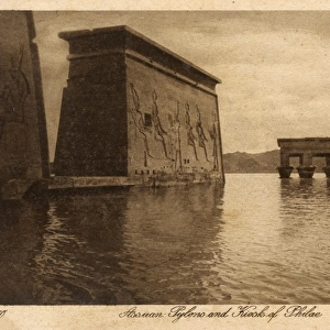 Aswan, Egypt - Pylon of the Temple of Isis