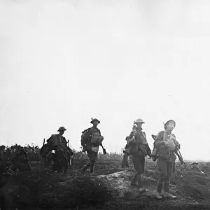 Australian troops near Clery, France, WW1