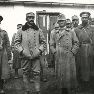 Austrian officers captured by the Russians, WW1