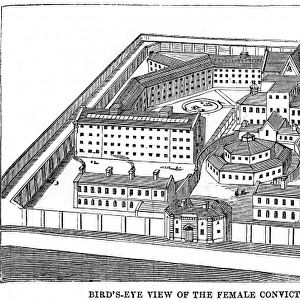 Bird s-eye of the Female Convict Prison at Brixton