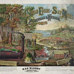 Blandys portable steam engine and saw mills, Zanesville & N