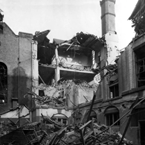 Blitz in London -- Jewish Free School, WW2