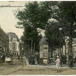 Boulevard de Clichy and Hippodrome Palace, Paris, France