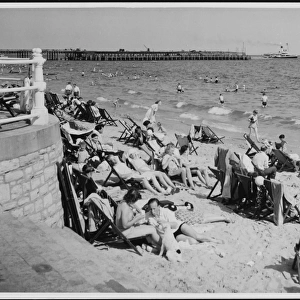 Bournemouth Beach 1950S