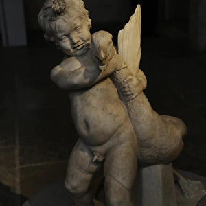 Boy with the Goose. Roman scupture