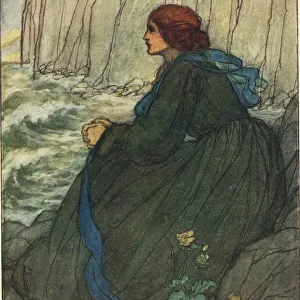 Break, Break, Break - illustration by Florence Harrison of Tennysons poem. Date: c