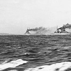 British battle cruisers HMS Tiger and HMS Lion, WW1