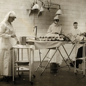 British Western Front in France - Base Hospital operating th