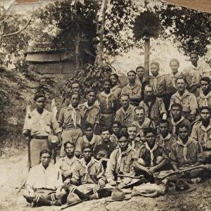 Burmese scouts at a training camp