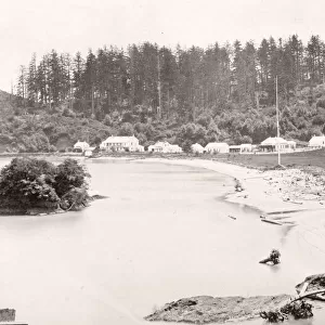 c. 1880s Columbia river, Washington territory, Oregon, USA