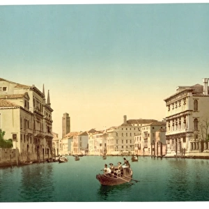 Canal and gondolas, Venice, Italy