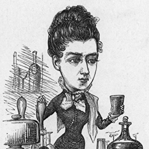 Caricature of the actress Miss Clara Jecks