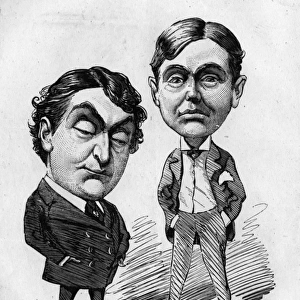 Caricature of David James and Thomas Thorne