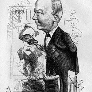 Caricature of Frank Toole, theatrical manager