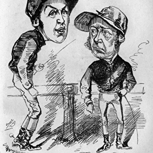 Caricature, Fred Archer and George Fordham, jockeys