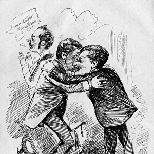 Caricature of Ledger, Scott and Sampson