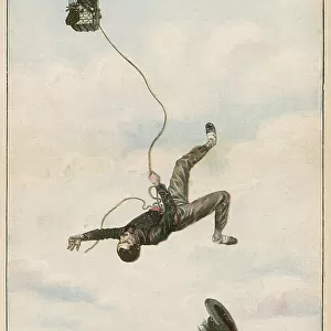 CARRIED ALOFT BY BALLOON