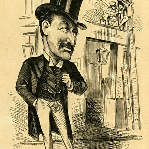Cartoon, Augustus Harris, British actor and dramatist