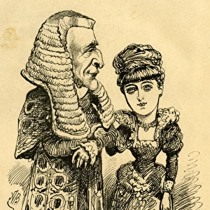Cartoon, Lord Cairns and Miss Fortescue