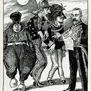 Cartoon, Men from The Moon, WW1