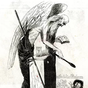 Cartoon, Old Father Time