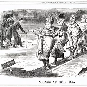 Cartoon, Sliding on Thin Ice (Roman Catholicism)