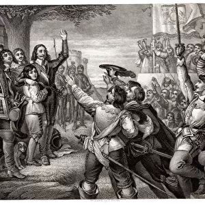 Charles I raises his standard at Nottingham, 1642