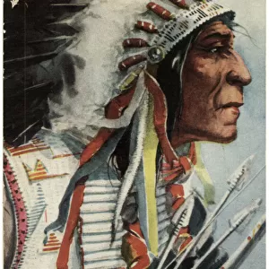Chief Wolf Robe, Cheyenne Indian, Oklahoma, USA