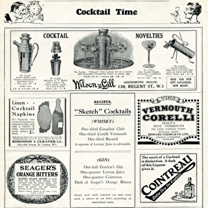 Cocktails in The Sketch, 1920s