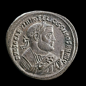 Coin with the effigy of the Emperor Diocletian