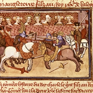 Competition during Charles Vs reign. Illustration