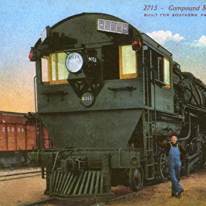 Compound Mallet Freight Engine locomotive, USA