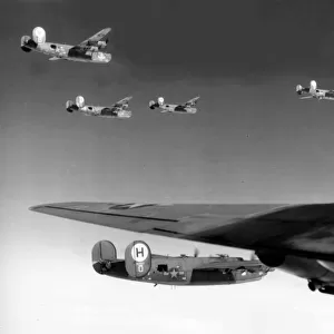 Consolidated B-24H & J formation of 2nd Bomb Division