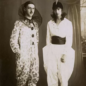 Couple in fancy dress, 1922