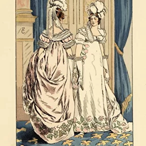 Court dresses in the early Restoration, Paris