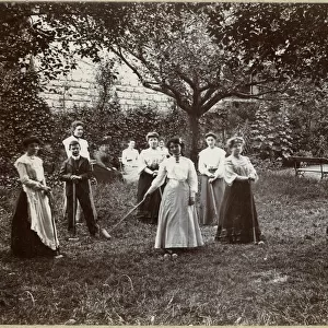 Croquet on rough pitch