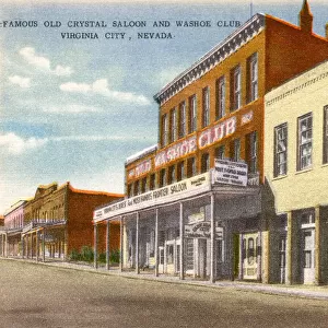 Crystal Saloon and Washoe Club, Virginia City, Nevada, USA