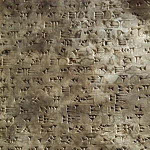 Cuneiforme writing. Description of king Adab-Nirari III (810