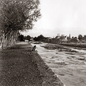 Damascus and the Barada river, Syria circa 1880s