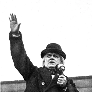 David Lloyd-George (1863-1945) speaking in Rochdale, 1923