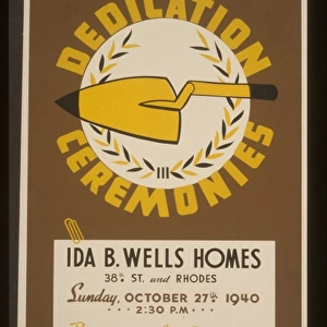 Dedication ceremonies - Ida B. Wells Homes... parade along