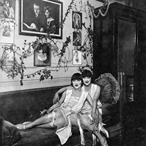 The Dolly Sisters in their Dressing Room