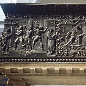 Donatello (1386-1466). Reliefs for the bronze pulpits in the