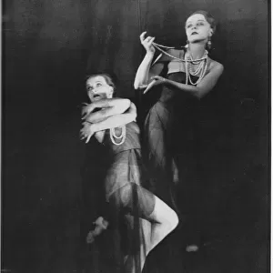 A dual photograph of Russian dancer Tamara Geva, 1931