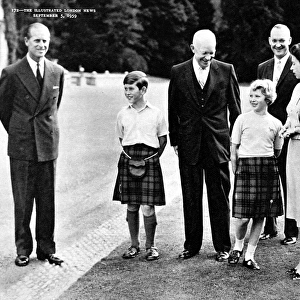 Dwight D Eisenhower and the Royal Family, 1959