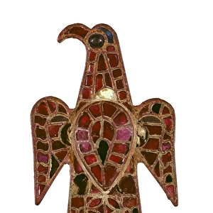 Eagle-shaped Visigothic fibula, 6th century. Bronze