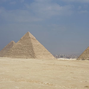 Egypt. The Pyramids of Giza. Pyramids of Khufu, Khafre and M