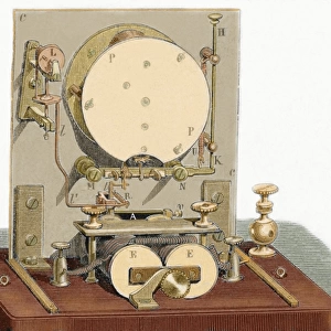 Electric telegraph receiver by Foy and Breguet