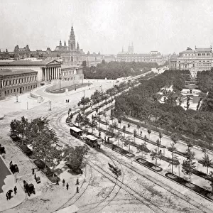 Elphinstone Circle, Bombay, Mumbai, India 1860s. Date: 1860s